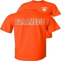 Fair Game Paramedic majica Hitna medicinska grafička grafika Tee-Orange-M
