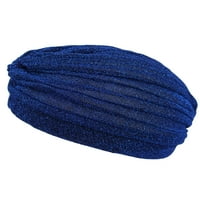 Royal plava metalik turban glava zamotavanje