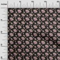 Onuone pamuk poplin tjakav crni tkaninski akvarel cvjetni šivaći materijal ispis tkanina od dvorišta