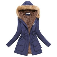 Lowrofile jakna kaputi za žene plus veličine Ležerne prilike dugih rukava toplo s kapuljačom tanka odjeća