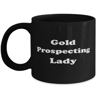 Smiješna zlatna prospektiva dama šalica za kafu - zlatna šalica za kafu - 11oz crna