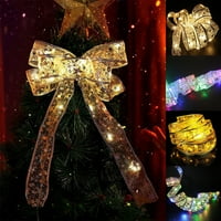 Gostoto LED Zlatna vrpca bakrena žica bakarna svjetla, vodootporna svjetla koja se upravljaju za božićne drvce Xmas Dekoracija za zabavu Vjenčanja