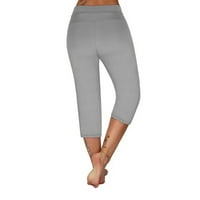 Široke noge joga hlače za žene Žene jesen zima široka noga joga sportske kafe casual pantalone Stretch