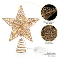 Zvijezda boje božićne drvce s LED žičarima za božićnu kućnu zabavu