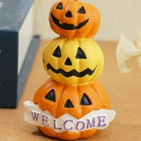 Sarkoyar Halloween bundevi ukras kompaktni izdržljiv sablasni minijaturni minijaturni ornament za Halloween