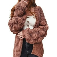 SKPBlutn ženski kardigan džemperi zimski jesen casual udobne vrhove rukav sa labavim vratom dugih rukava