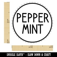 Peppermint Flavor Miris Ondrod Tekst Samo-inkiranje gumenog mastila za mastilo - suhi jastučić - Mini