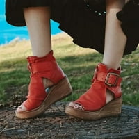 Floleo Cleariance Ljeto Modni modni sandale visokog gornjeg klina debelo kosilice za ribarske ribe rimske