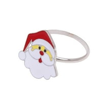 Kuća Božićni ukras božićni prstenovi prstenovi Božićni držač salveta jelen sretan božićni santa šešir