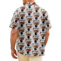 4. jula muška havajska majica USA Nacionalna majica zastava TEE grafička majica ovratnik 3D print plus