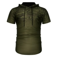Ketyyh-Chn muškarci Ljeto odijelo T majice i kratke hlače Moderan povremeni kosućnicu Set Green, 2xL