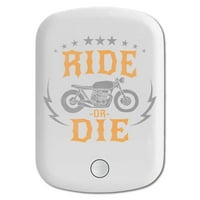 Razlikovanje magnetskog baterija, mah bežični prijenosni punjač sa USB-C kablom, kompatibilan sa MAGSAFE iPhone serije - vožnja ili umiranje - motocikl