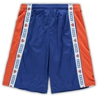 Muške fanatike marke Royal Orange New York Knicks Big & Vill trake mrežaste kratke hlače