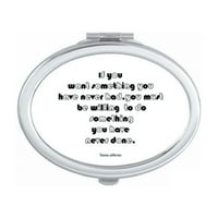 Inspirational citat za izvođenje citata Mirror Portable Foll ručne šminke dvostruke bočne naočale