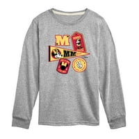 Disney - Minnie miš - College ikone - grafička majica dugih rukava za mlade