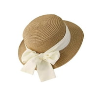 Peyakidsaa Kids Girls Cap slamki šešir Luk ljeto Kid sunčani šešir Velika luk plaža Kats Sunhat