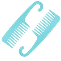 Širok češalj za kosu za kosu za kožu za kovrčavu kosu uključuje sa češljem za oblikovanje udica za valovito,