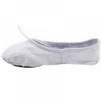 Xmarks ženske baletne cipele Stretch platnene plesne papuče Split potplat za djevojke za odrasle bijele
