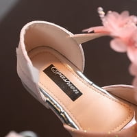 Mišuowi Girls Rhinestone Flower Cipele s niskim potpeticama Flower Wedding Party Dress Pumpe Cipele