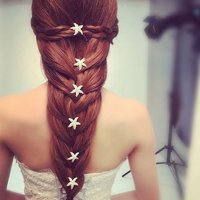 Farfi Starfish u obliku pletene trake za zaštitu od trake za vjenčanje za kosu za kosu
