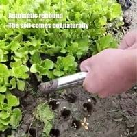 Alat za sjeme od nehrđajućeg čelika Vrt rupe Punch Dibbler Tool Bevel Dizajn Ručni rad Alat za sadnjem