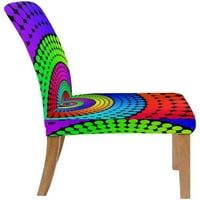 Iridescentna Spiral Nautilus Vorte oblik Stretch stolica Prekrivač zaštitnika za blagovaonicu Hotel