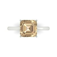 2. CT briljantan aspekser Clear Simulirani dijamant 18k bijeli zlatni pasijans prsten sz 11