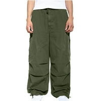 IFShaion radne pantalone za muškarce Solidne boje ravno noge Teretne hlače na otvorenom sportsko jahanje