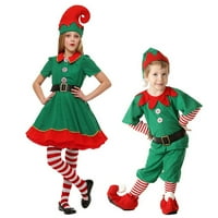 Santa Elf kostim Santa Claus odijelo Kostim Cosplay Žena Božićna prijateljica Man Dječji kostim kostim
