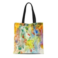 Platna torba odvažna tota Trgovine Trgovinske vrećice Plava mastila Sažetak akvarel na Grungeu sa šarenom