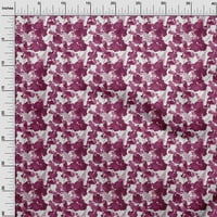 Onuone pamuk poplin tamne magenta tkanine cvijeće cvijeće cvijeće za obrtni projekti Dekor tkanina štampan