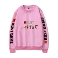 Rust Game Duks kozmetički pulover Streetwear Crewneck Harajuku Dugi rukavi