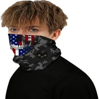 Roaring Beamwell Face Bandana multifunkcionalni vrat Gaiiter Headwear Lice Mask šal (američka zastava)