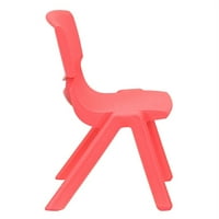 Crvena školska stolica za plastiku sa visinom sjedala od 10,5