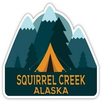 Squirrel Creek Aljaska suvenir Frižider Magnet Camping TENT dizajn