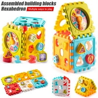 AKTIVNI AKTIVNI AKTUMI TODDLER Igračke - u obliku sorter igračke za bebe Aktivnost za bebe Reprodukcija za djecu Dojenčad Edukativno igrati Cube Predškolske igračke za godine stariji za dječake i djevojke