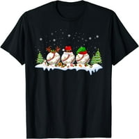 Santa Elf Reindeer Baseball Baseball Baseball Svjetla Svjetla Božića majica za žene kratki rukovi za