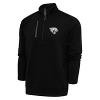 Muški antigua Crni ugljen Jacksonville Jaguars Metalik logo Big & Villa Generation Quarter-zip pulover