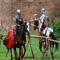Srednjovjekovni vitezovi koji se bore protiv zidnih zidnih zidnih naljepnica, Wallmonkeys Peel & Stick