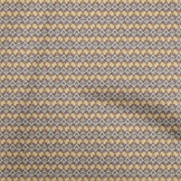 Onuoone Georgette viskoza smeđa tkanina Tribal Šivaći materijal Ispis tkanina sa dvorištem širom