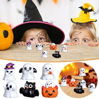 Jikolililili Halloween vilinski vrt Minijaturni mini smola bundeve Ghost ukrasi Halloween Bašta ukras