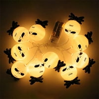 SprifAllBaby Halloween LED svjetla String, Ghost Dekoracija za oči Lica u dvorištu Uređaj za bateriju,