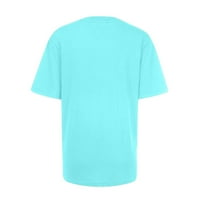 Fanxing Suncokret majica za žene djevojke Ljetne kratke rukave bluza casual okrugli vrat Tees bluza