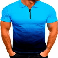 REJLUN MAN Polo majica rever na vratu kratki rukav T majice Ležerne majica Classic Fit Tenis bluza Army