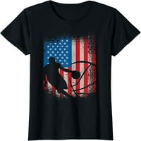 Američka američka zastava Košarka za majicu za košarku