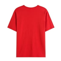 Jsaierl Muške grafičke majice Ljetna casual 3D print majica Modni kratki rukav gornji okrugli izrez