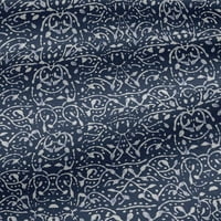 Onuone viskozni dres Indigo plave tkanine Sažetak blok zanata projekti Dekor tkanina Štampano od dvorišta