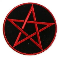 [Pojedinačni broj] Prilagođeni i jedinstveni Pagen pet šiljasti pentagram zvijezda u krugu željeza na