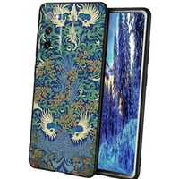 Floral-art-nouveau-tulip-telefon za Samsung Galaxy S Fe za žene Muškarci Pokloni, Mekani silikonski