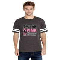 Arti - Muški fudbalski fini dres T-majice - nosim ružičastu za nekoga posebnog